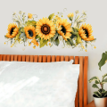 Sunflower Garden Wall Sticker For Bedroom Living Room Drawing Room Wall Decoration Sticker. 