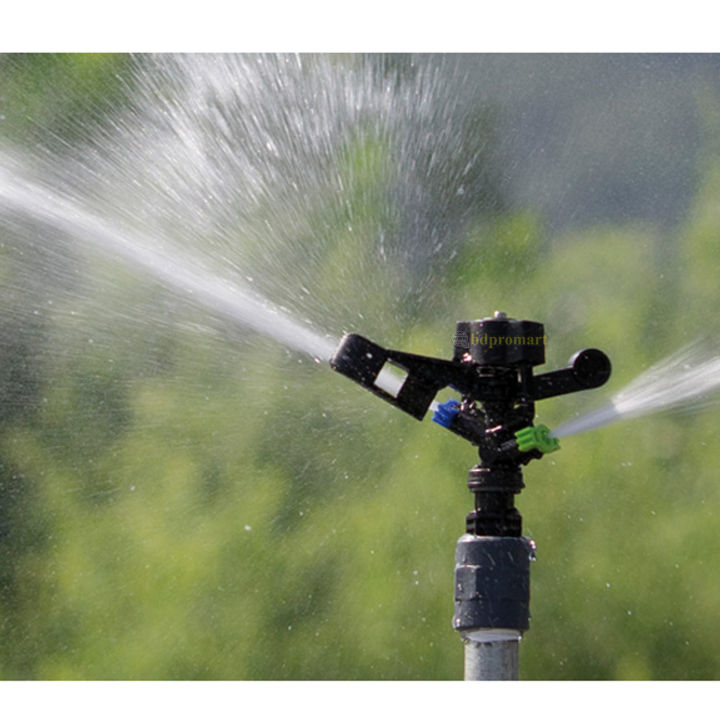 Adjustable%201/2"%20Watering%20Lawn%20Irrigation%20Rocker%20Arm%20Garden%20Sprinkler%20Spray%20Distance%20360%20Degree%20Rotating%20Impact%20Sprinkler%20Rain%20Gun%20-%20Image%202