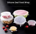 Silicon Food Cover Set of 6pcs Kitchen Reusable Silicone Stretch Cover Seal Lid Preservation Vacuum Food Storage Wrap Bowl Pot Cover. 