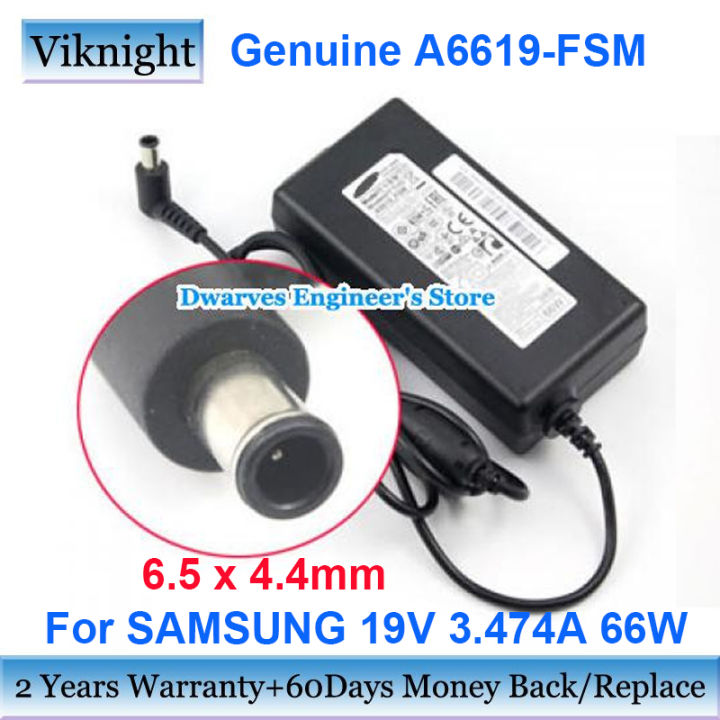 Genuine 19V 3.474A 66W AC Adapter A6619~FSM Charger for SAMSUNG LED TV 5205 UE32N5300 UN32J5205 UN32J4570 UN32M5300AF UE32J4580S