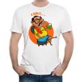 CHILL Cartoon Funny Graphic Printed T-Shirt for Men Half Sleeve Casual Round Neck. Sports & Gym wear T-shirts for Attitude Boys.