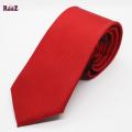 Full Red Embroidery Men's Necktie.