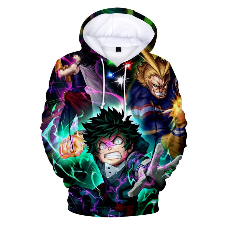 Boku No Cool My Hero Academy Midoriya Izuku Deku Cosplay Anime Hoodies Fashion Sweatshirt Men's Clothing Oversized Hoodie Tops