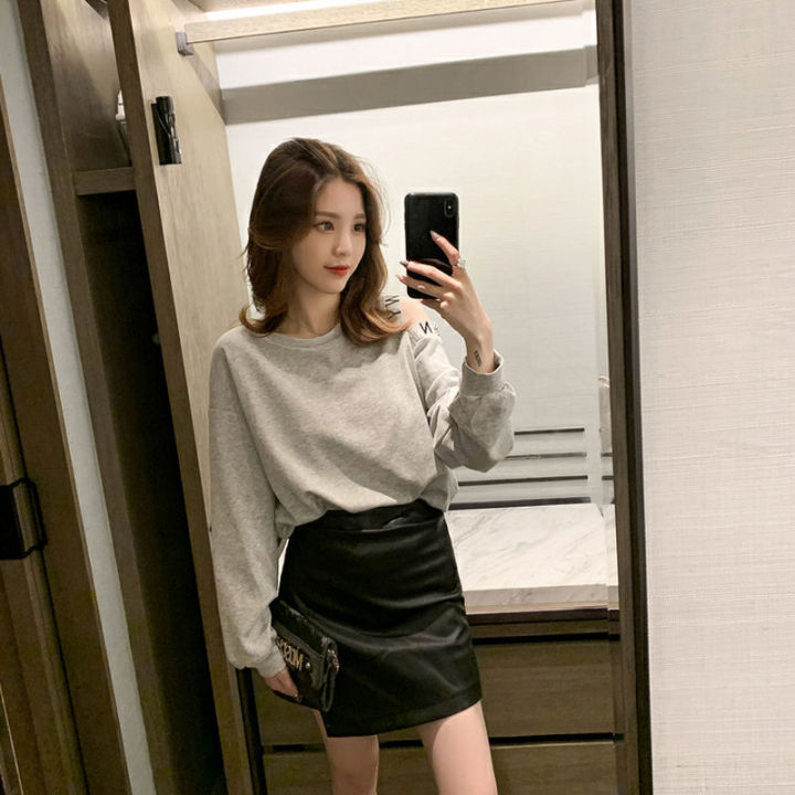 2022Spring%20and%20Autumn%20New%20Korean%20Style%20Loose%20off-Shoulder%20Letter%20Pullover%20Sweatshirt%20Women's%20Sneaky%20Design%20White%20Versatile%20Student%20Top%20-%20Image%209