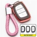 TPU Car Remote Key Fob Cover Case For Hyundai Creta I10 I20 Tucson Elantra Santa Fe 2016 2017 2018 key case keychain. 