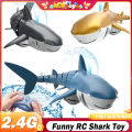 Rc Shark Whale Spray Water 2.4G Smart Funny Toy Remote Controlled Boat Ship Submarine Robots Fish Electric Toys for Boy Children. 