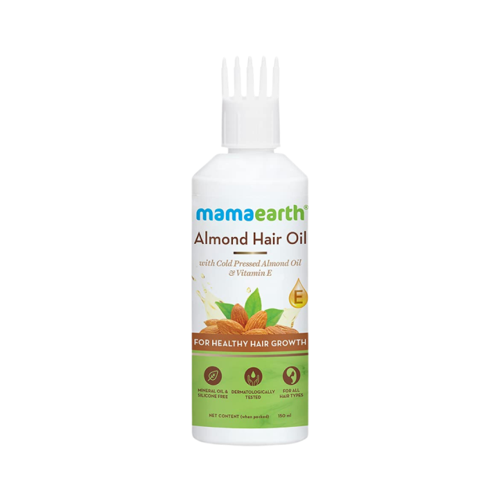 Mamaearth%20Almond%20Hair%20Oil%20with%20Cold%20Pressed%20Almond%20Oil%20&%20Vitamin%20E%20-%20150%20ml%20-%20Image%202