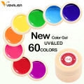 New Nail Art VENALISA Semi Permanent Enamels Red Color Glitter UV Paint Gel Nail Polish Sequins Nail Gel Varnish Lacquer Gel.