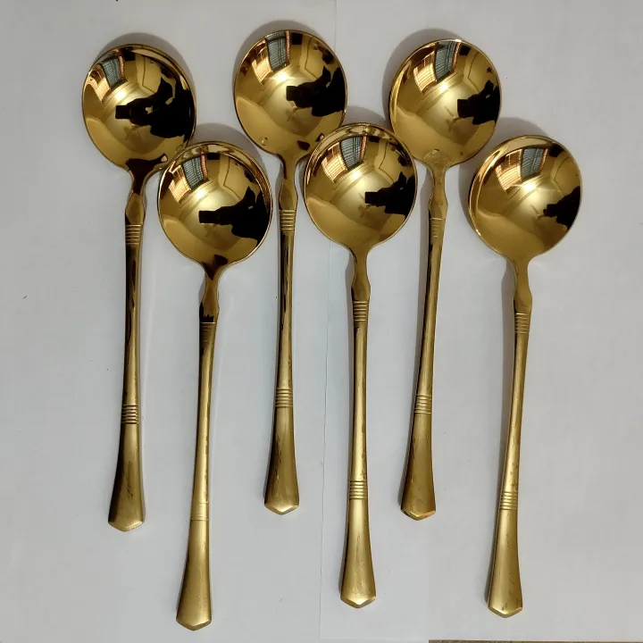 8%20Inch%20Big%20Soup%20Spoon%20golden%20color%201%20PCS,%20Stainless%20steel%20-%20Image%206