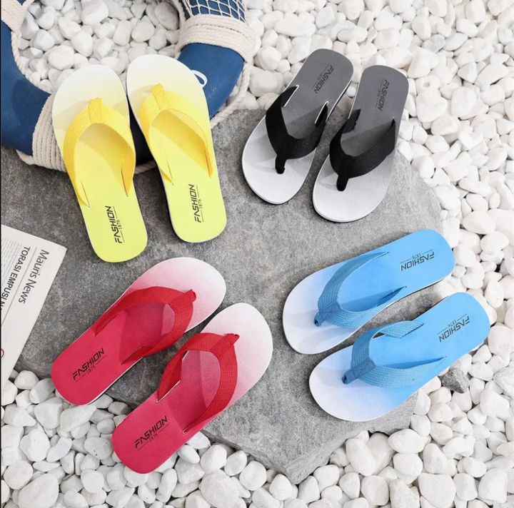 New Soft Bottom Not Easy To Slip Flip Flops Fashion Trend Men s Women Flip Flops Casual Beach Shoes Large Size Men Women Sandals Daraz .bd