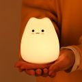 Mini Popular Cat Baby Night Lamp 7-color Pat Touch Color-changing Eye Protection Bedroom Bedside Night Light Gift Children. 