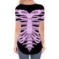 KYKU Rose Flower T Shirt Women Flowers V-neck Tshirt Romantic Shirt Print Red Funny T shirts Womens Clothing Summer Casual Tops.