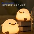Led Light Rechargeable Cartoon Duck Night Lamp Touch Sensor Eye-friendly Bedside Light Duck Night Light.