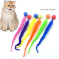 Cat interactive toys Tickle Cat Colorful bouncing ball Pet supplies Puzzle teasing indoor cat worm caterpillar elastic toy. 