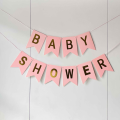 Baby Shower Card Banner in a Dazzling Array of Colors – Black, Pink & Sky Blue- (Pack of 1 Pcs).