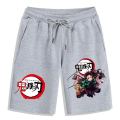 Demon Slayer Shorts Anime Print Shorts Casual Loose Beach Short Pants Men Women Kimetsu No Yaiba Gym Workout Five Pants Unisex.