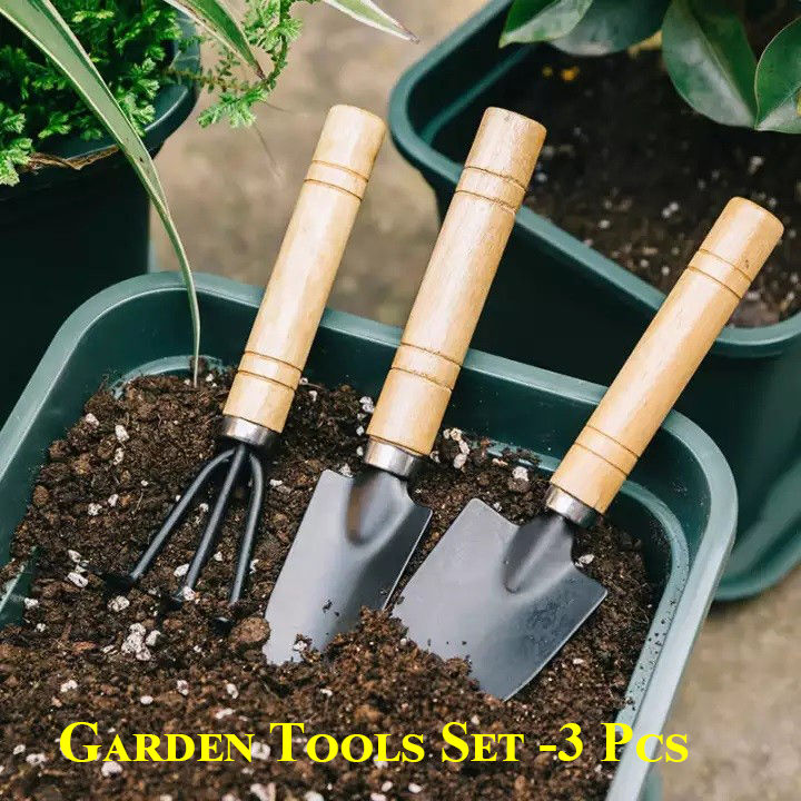 Three Pieces Garden Equipment Set For Home and Office Surrounding