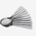 Stainless steel spoon set 12 pieces. 