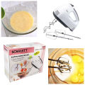 Scralett New Super Hand Egg Mixer for Kitchen - Powerful and Versatile-Powerful 180W motor -7-level speed control. 