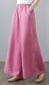 New Literary Leisure Cotton Linen Loose Large Size Wide Leg Pants High Waist Straight Long Pants.