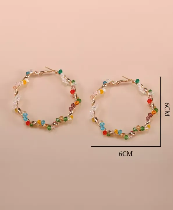 Fashionable%20Hollow%20Round%20Crystal%20Earring%20for%20Women%20New%20Collection%202024%20-%20Trendy%20Spiral%20Drop%20Earrings%20for%20Girls%20Simple%20Stylish%20-%20Image%203