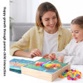 GC Creative Mosaic Puzzle Kid Toy Mushroom Nails Pegboard 3D Jigsaw Toys Puzzle Game Early Learning Educational Toys For Boys Girls.