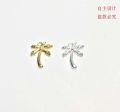 Eruifa Hot Wholesales 15*12mm Nice Coco Nut tree Palm 20pcs per bag Zinc alloy DIY Charms Pendant Jewelry handmade DIY 2 Colors.