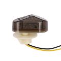 Motorcycle Flush Mount Turn Signals Light Led Flasher Indicator Black. 