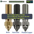 Nozzles For Creality Ender 3 V3 KE K1 / K1 MAX CR-M4 Nozzle High Quality Brass Plated Copper Hardened Steel 3D Printer Nozzles. 