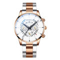 New GENEVA Watch Men's Steel Strap Watch Fashion Calendar Quartz Belt Watch Men's.