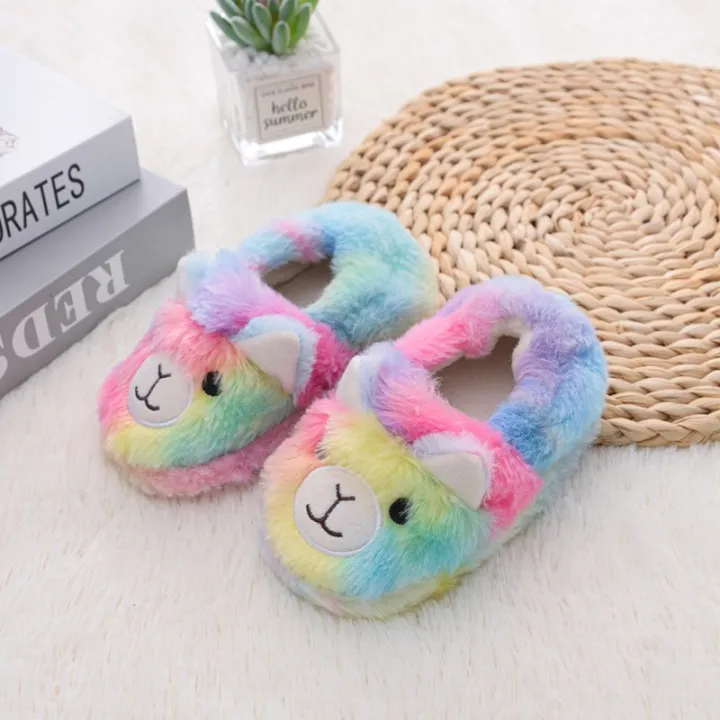 Winter%20Unicorn%20Slippers%20Kids%20Toddler%20Girl%20Flip%20Flop%20Baby%20Boys%20Fur%20Slides%20Cotton%20Indoor%20Shoes%20Warm%20Fluffy%20House%20Children%20Slipper%20-%20Image%207