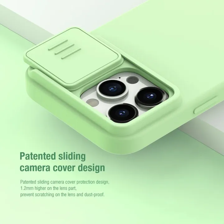 Nillkin%20for%20iPhone%2015%20Pro%20Max%20/%2015%20Pro%20/%2015%20Plus%20/%2015%20Case%20CamShield%20Silky%20Sillicone%20PC%20Phone%20Lens%20Soft%20Back%20Cover%20-%20Image%203