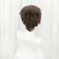Relax night Attack on Titan Eren Jaeger Cosplay Wig 30cm Short Straight Brown Heat Resistant Synthetic Hair Wigs. 