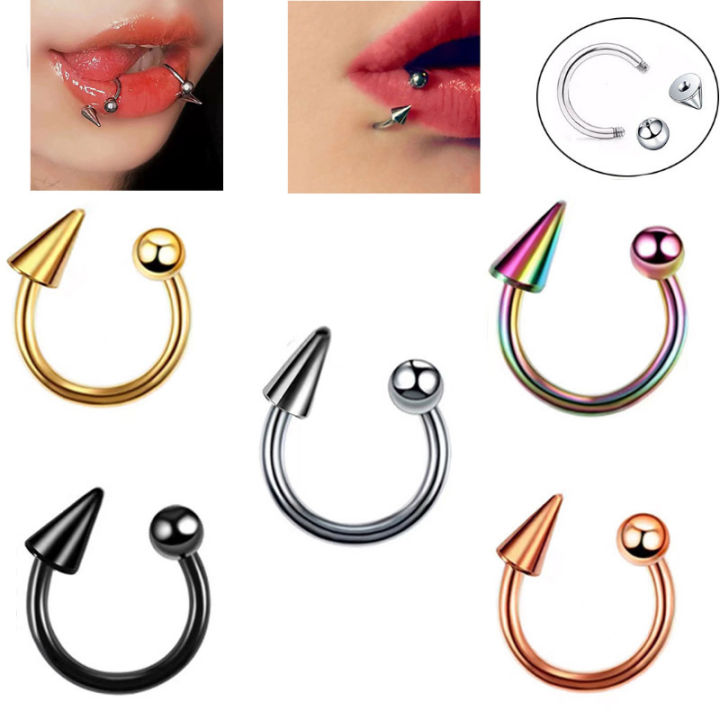 lemon bottle fat dissolving side effects Lip Ring Hoops | Lip Rings for Guys & Girls main image 0