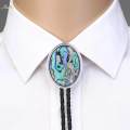 Cowgirl Bolo Tie Western Cowboy Necktie for Men Oval for Wedding Anniversary.