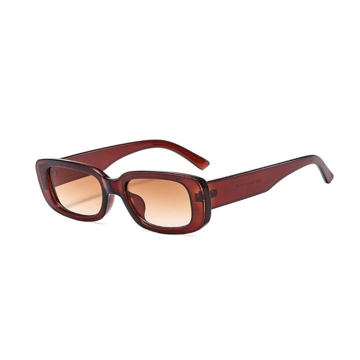 RETRO BLUE & LEOPARD SQUARE FRAME SUNGLASSES main image 0