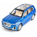 Compatible for BMW X7 SUV Model Car Toy Black, Diecast Model SUV Alloy Pull Back Toy Car with Sound and Light 1:24. 