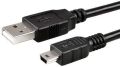 Mini USB 2.0 Cable 5Pin Mini USB to USB Fast Data Charger Cables for MP3 MP4 Player Car DVR GPS Digital Camera HD Smart TV1/1.5m.