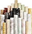 Removable Furniture Sticker Paper - 4x2 Feet -  Self Adhesive Vinyl Wallpaper Living Room Kitchen Cabinet Furniture Stickers PVC Waterproof Marble Contact Paper (Color : Marble Light Pink ). 