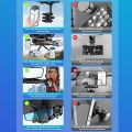 360° Rotatable Car Phone Holder Rearview Mount Cradle Navigation Bracket Retractable Car Stand. 