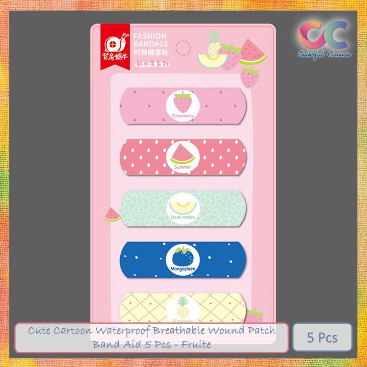Cute%20Cartoon%20Waterproof%20Breathable%20Wound%20Patch%20Band%20Aid%205%20Pcs%20-%20Fairy%20-%20Image%202