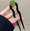 New high-end coconut jelly ball retro simple beads U-shaped hairpin acrylic hairpin hairpin headdress hairpin.