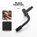 OUMERY 360 Degree Rotating Black Wall Mounted Single Cold Water Mixer Solid Brass Kitchen Sink Basin Faucet Mop Pool Water Taps. 