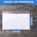 50Pcs Clear Plastic Label Holder Price Tag, for Storage Bins Labels. 