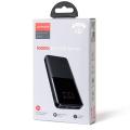 JOYROOM JR-T013 15W 10000mAh Fast Charging Power Bank Slim Lightweight LED Display External Battery Charger - Black. 