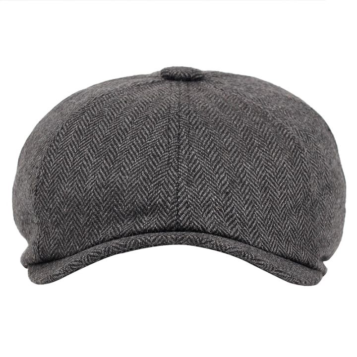 Men%20beret%20vintage%20Herringbone%20Gatsby%20Tweed%20hat%20Newsboy%20Beret%20Hat%20spring%20Flat%20Peaked%20Beret%20Hats%20-%20Image%202