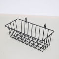 Metal Decorative Storage Basket DIY Iron Grid Flower Pot Hanging Shelf Wall Art Mounted Frame Mesh Display Rack Home Decoration Conbo. 