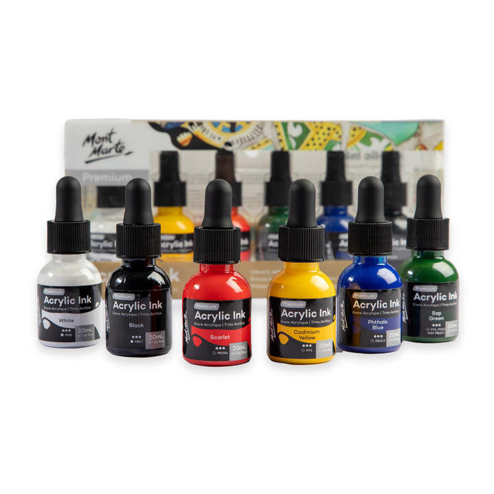 Mont Marte Acrylic Ink 6pc*20ml