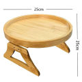 GC Couch Arm Table, Sofa Arm Tray, Foldable, Round Handrail Holder Shelf, Home Couch Armrest Pallet For Remote Controls, Dinners, Snacks, Mobile Phones. 