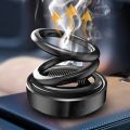 Solar Energy Rotation Car Air Freshener Air Aromatherapy Flavoring Car Perfume Diffuser Dashboard Ornaments Remove Odor.